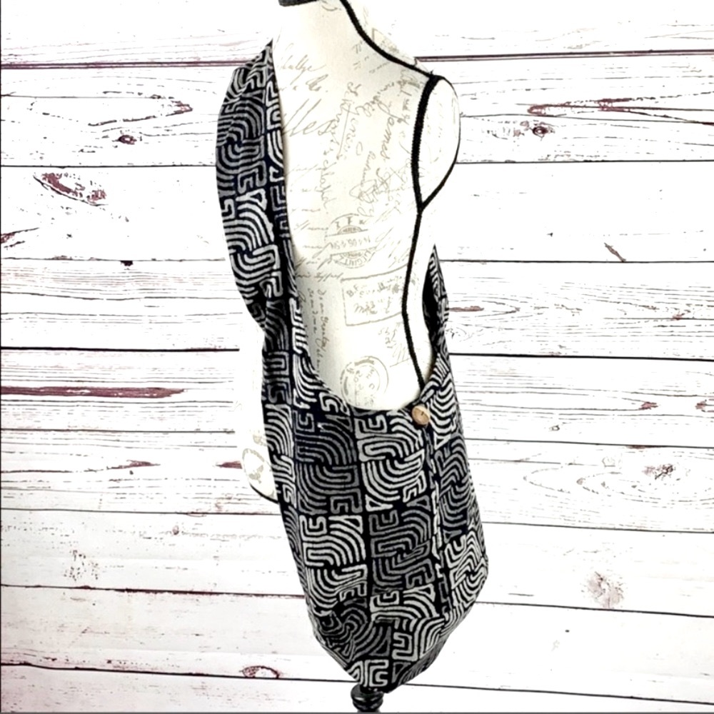 Thai Tribal Print Large Boho Hippie Shoulder Bag